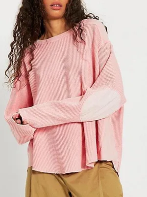 Free People FP One Blake Thermal in Blush Pink NWT thumbnail 1