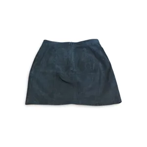 Wilsons Leather Vintage Black Suede Mini Skirt Womens‎ Size 14 Back Zip Lined thumbnail 2