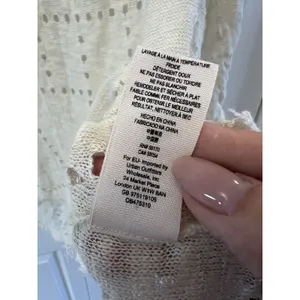 Free People "Summer Lovin" Linen Blend Frayed Trim Top Blouse Size XS $128‎ thumbnail 8