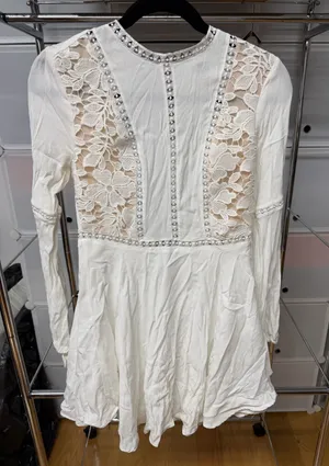 Forever 21 White Long Sleeve Dress thumbnail 1