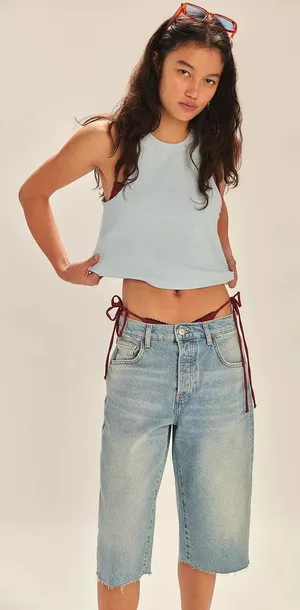 NWT Free People Free-est Milani Tank – Blue Snowflake – XS thumbnail 1