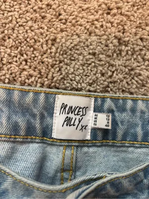 Princess Polly Alexanderson Straight Leg Jeans Light Wash Denim thumbnail 5