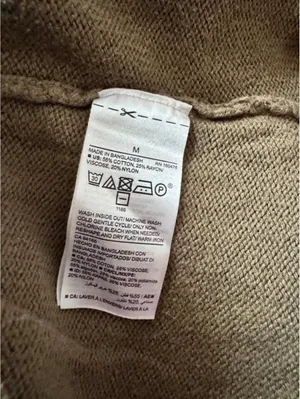 Old Navy Taupe Open Front Cardigan Sweater Pockets Medium thumbnail 4