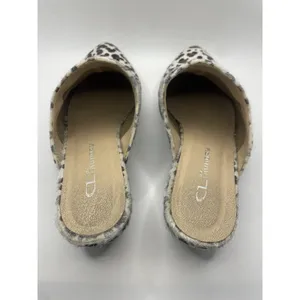 Very Volatile LA Leather Leopard Calf Hair Sling Back‎ Mules Booties Womens 71/2 thumbnail 6