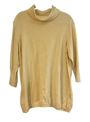 Avenue 22/24 Women’s Yellow Turtleneck Sweater thumbnail 1