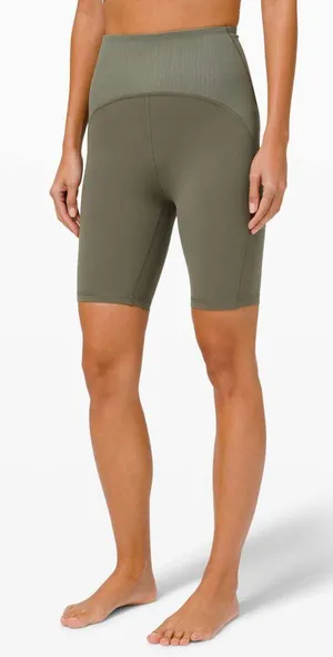 Lululemon Blissful Bend Super High-Rise Short 8" Army Green Size 6 thumbnail 1