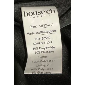 House of CB Princess Black‎ Tulle Mini Dress S Fuller Cup Tall Corset LBD thumbnail 6