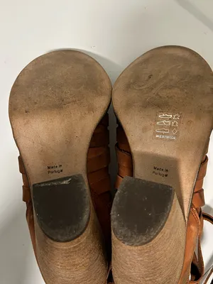 Free People Hybrid Strappy Leather Booties Terracotta Tan Size 9 - 9.5 US 40 EU thumbnail 13