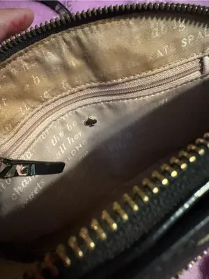 kate spade Black Floral Crossbody with Butterfly Detail thumbnail 4