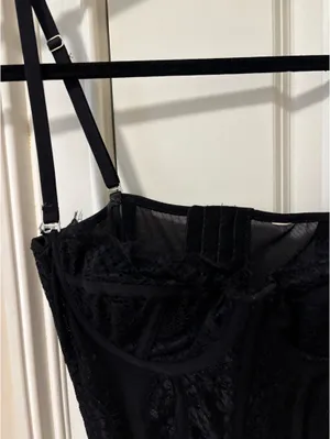 Corset top Black Size M thumbnail 2
