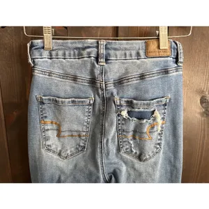 American Eagle AE Next Level‎ Stretch Curvy High Rise Jegging Medium Size 4 thumbnail 4