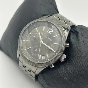 Michael Kors MK-6259 Metallic Gray Stainless Steel Chronograph Watch, Working thumbnail 1