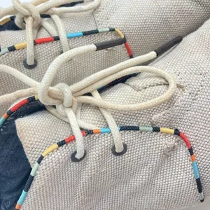 TOMS Desert Wedge Espadrille Canvas Shoes in Whisper - Size 8 thumbnail 7