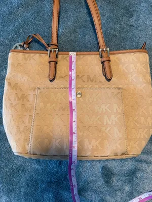 MICHAEL Michael Kors Tan Signature Jet Set Item Pocket Tote Bag Logo‎ Pattern thumbnail 12