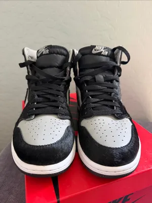 2022 Nike Air Jordan 1 Retro High OG Twist 2.0 Medium Grey W9 - M7.5 Real Fur thumbnail 2
