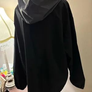 Victoria’s Secret Pink Gray and Black Hooded Windbreaker Size M/L thumbnail 10