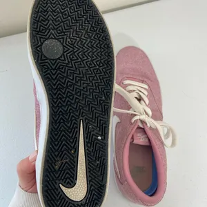 EUC Nike‎ women’s pink SB check solar elemental canvas tie fashion sneakers 10 thumbnail 5