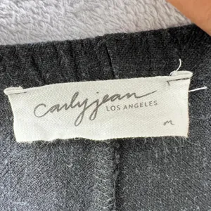Carly Jean Los Angeles‎ Black Wide Leg Drawstring Lounge Pants Medium USA Made thumbnail 4