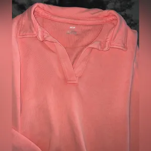 Aerie Happy Henley Everyday Polo Oversized Sweatshirt Size Medium thumbnail 8