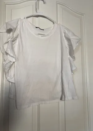 Zara white top thumbnail 1