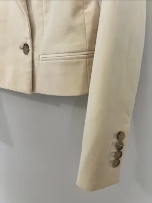 J.Crew cropped Double-Breasted Blazer in Stretch Velvet Size‎ 0 - 2 thumbnail 5