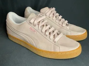 Puma Pink Suede Platform Jewel Gum Sole Size 8 thumbnail 1