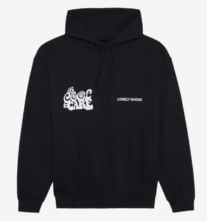 Lonely Ghost it’s cool to care hoodie thumbnail 1