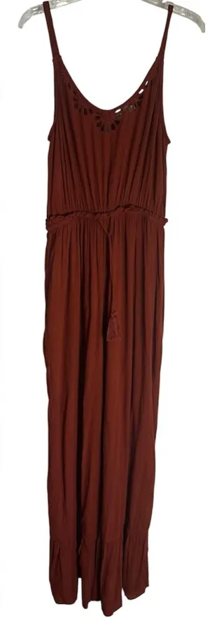 Patrons of Peace Spaghetti Strap Wideleg Maxi Jumpsuit thumbnail 1