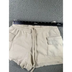 Relaxx Cargo Sweat Shorts Women Medium High Rise‎ Elastic Drawstring Waist Y2K thumbnail 3