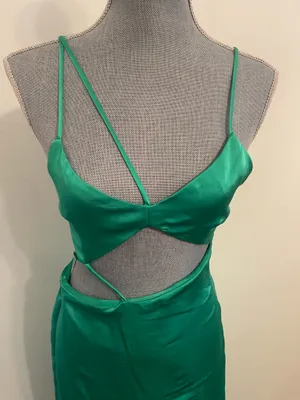 ZARA Satin Midi Dress. Size Small thumbnail 2