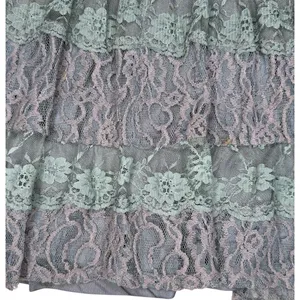 Vintage Y2K Daytrip‎ Dress L Buckle Fairy Festival Crochet Lace Overlay Tiered thumbnail 5