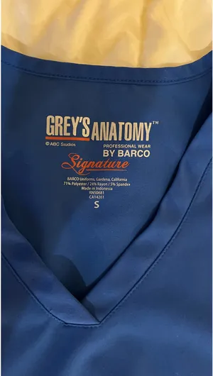 Royal Blue Grey's Anatomy Scrubs thumbnail 3