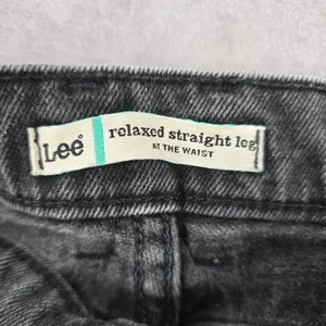 Lee Relaxed Straight Leg Gray Black Denim Pants‎ Jeans 16M thumbnail 6