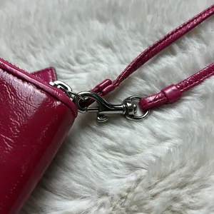 Coach Poppy Pink Leather Wristlet thumbnail 14