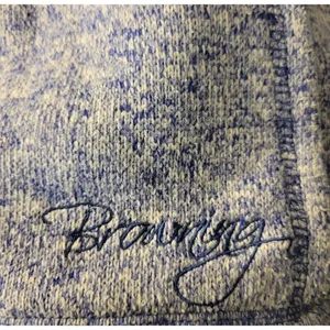 Browning‎ Women's Blue Purple Heathered Fleece Hoodie Sweatshirt Size M thumbnail 3