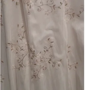 Betsy &‎ Adam Vintage White Floral Halter Sequin Cocktail Gown Dress Sz 8 thumbnail 14