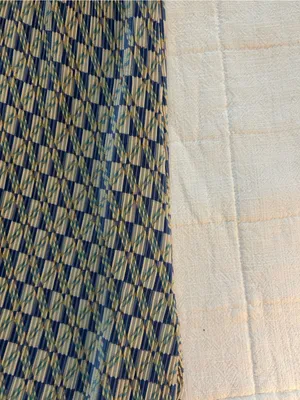 Lulus Miami Afternoons Blue Multi Geo Print Plisse Wide-leg Pants - Size M thumbnail 3