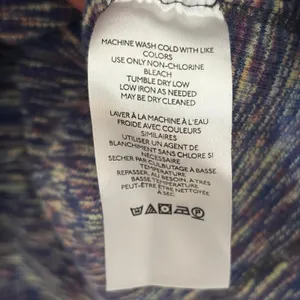 We The Free People Cold Shoulder Ribbed Knit‎ Space Dye Top Blue Purple Small thumbnail 4