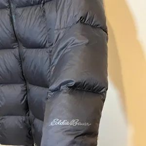 Eddie Bauer Jacket EB550 Down‎ Puffer Coat Hooded Black Small Winter Snow thumbnail 3
