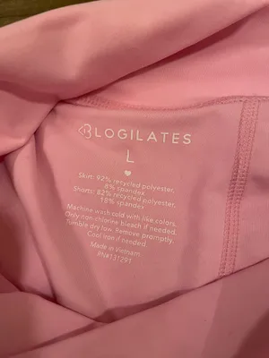 NWT! Blogilates Viral Taylor Swift Popflex Ballerina Skirt Skort Light Pink Large thumbnail 5