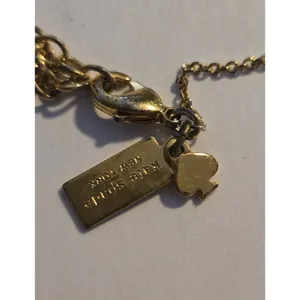 Kate Spade "Mrs" Gold Tone Necklace Size 18” chain thumbnail 4