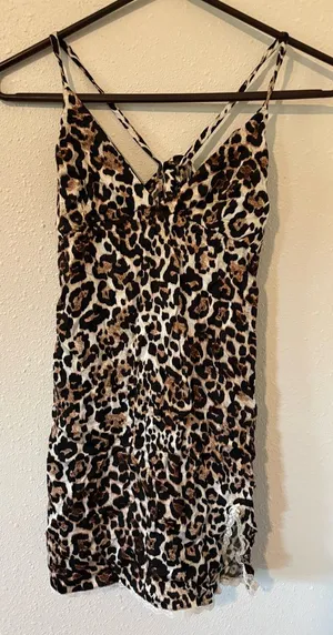 Aerie Women’s Leopard Print Slip Dress thumbnail 1