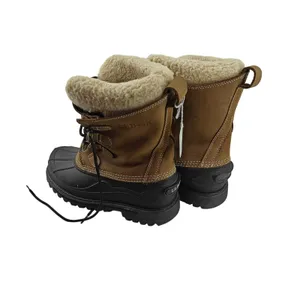 L.L.Bean Brown Suede Wool-Lined Sherpa Snow Winter Boots Womens 8 thumbnail 5