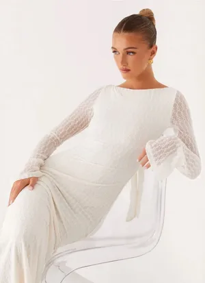 Peppermayo White Maxi Dress thumbnail 1