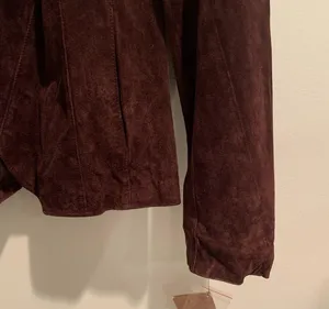 NWT Siena Espresso Chocolate Brown Leather Suede Blazer Jacket 10 thumbnail 3