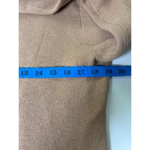 Crew Camel Cotton Sweater Blazer Patch Pockets Women's M Tan Size M thumbnail 8