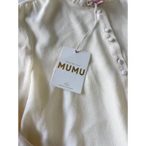 Show Me Your Mumu Outlaw Blouse Ivory Georgie Top Romantic Boho Large thumbnail 6