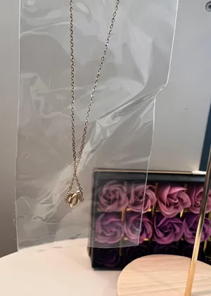 Gold ring pendant necklace women's fashion thumbnail 5