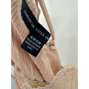 American Eagle Pink Lace V-Neck Tie‎ Back Sleeveless Tank Top Small 7488-107 thumbnail 4