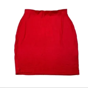 MiSSGUIDED Red‎ Basic Jersey Mini Skirt thumbnail 2